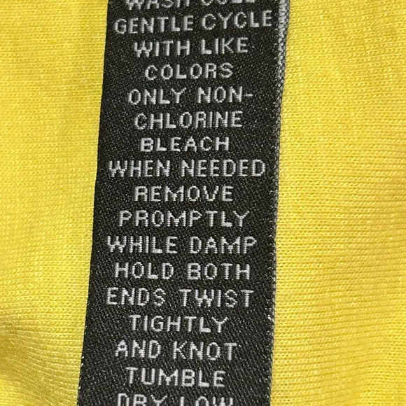 INC International Concepts Lemon Yellow Eyelet tunic and matching tank top - 16 - Picture 4 of 6